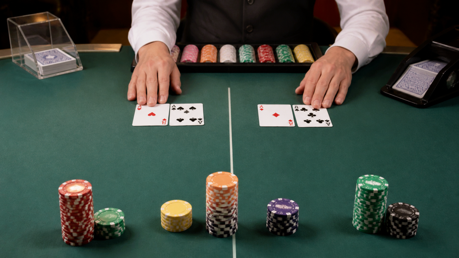 baccarat trực tuyến uy tín: Cách đánh giá bàn chơi Bàn baccarat với bài và phỉnh trong không gian chơi casino